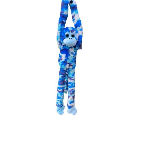 Hanging Monkey Soft Toy - Blue/White Camo Liam JG294