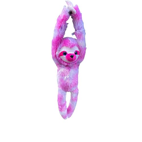 Hanging Sloth Soft Toy Assorted [Colour: Pink Poppy]