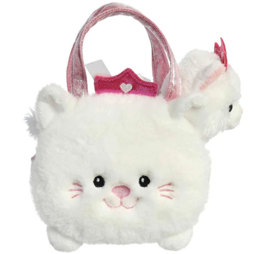 Fancy Pals Pet in Bag - Cat in White Kitty Bag FP306