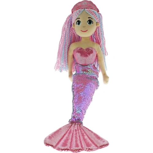 Cotton Candy Sequined Mermaid 70cm doll - Pink & Blue Harper MER255