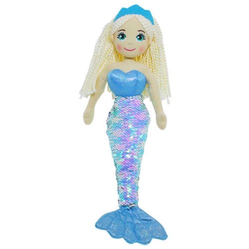 Sequined Mermaid Dolls Assorted [Colour: Blue] [Name: Shelly]