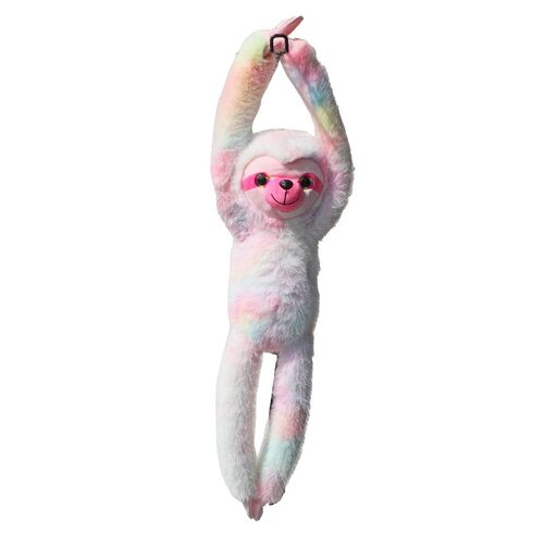 Cotton Candy Imports Hanging Sloth Soft Toy Assorted [Colour: Grace/Pastel Rainbow]