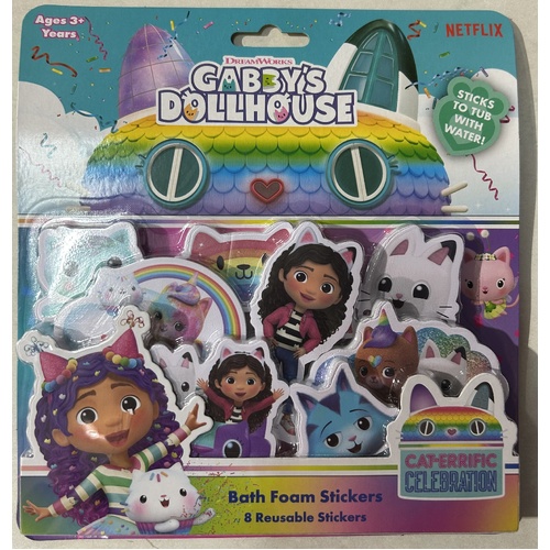 Gabby's Dollhouse Bath Foam Stickers 161589