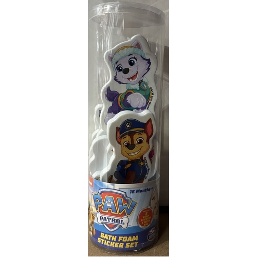 Hunter Leisure Licensed Bath Foam Sticker Sets 11080 - Paw Patrol