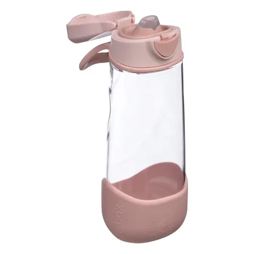 b.box Sport Spout 600ml Drink Bottle Assorted Colours [Colour: Blush Crush]