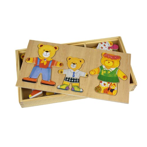 Kaper Kidz Dressing Bear Family Puzzle WT023