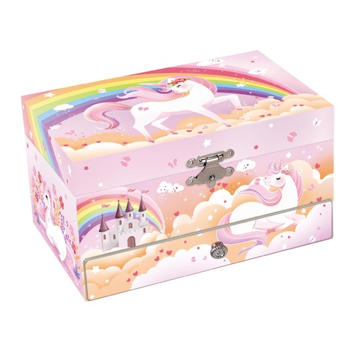 Kaper Kidz Rainbow Unicorn Heirloom Music Box JK60234