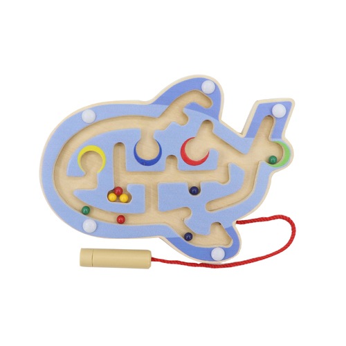 Kaper Kidz Wooden Magnetic Maze - Airplane
