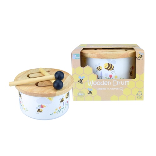 Koala Dream Buzzy Days Wooden Drum MI146A