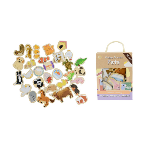 Koala Dream Fridge Friends Wooden Magnetic Shapes - Pets ET225