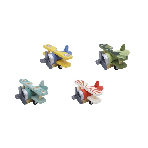 Kaper Kidz Wooden Pull Back Glider Plane Assorted; One Supplied NG23958