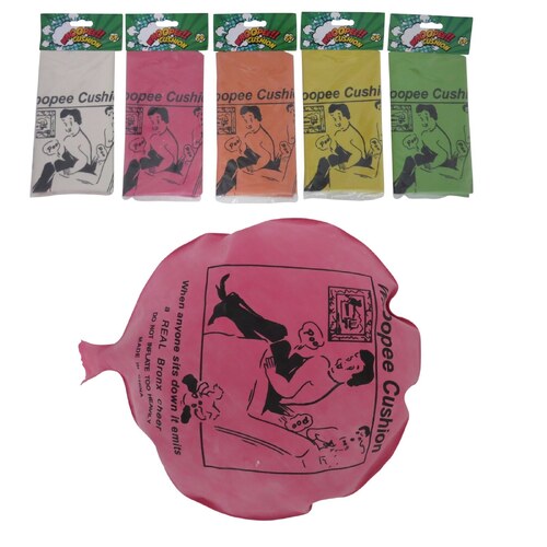 Whoopee Cushion Assorted Colours 20cm 7501-2