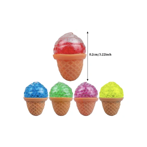 Squeeze Bead Ice Cream Fidget Toy Assorted Colours; One Supplied SQ-ICE
