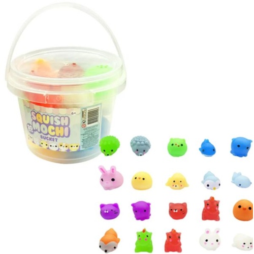 Squish Mochi Bucket 20pcs SQ-MOB