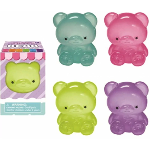 Squish-Bubble Bear 8cm Assorted; One Supplied SQ-BBEAR