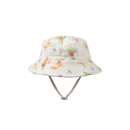 Indigo & Lellow Bucket Hat - Flora [Size: Small]