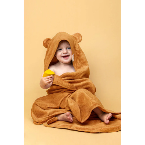 Kiin Hooded Towel - Caramel