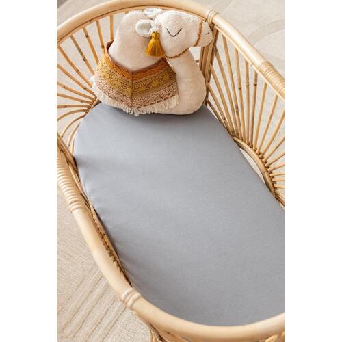 Kiin Organic Fitted Sheets - Bassinet / Change Pad [Colour: Cloud]**