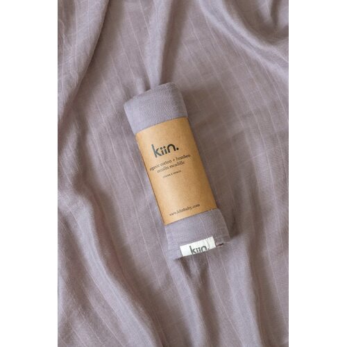 Kiin Organic Cotton + Bamboo Muslin Swaddle - Lilac