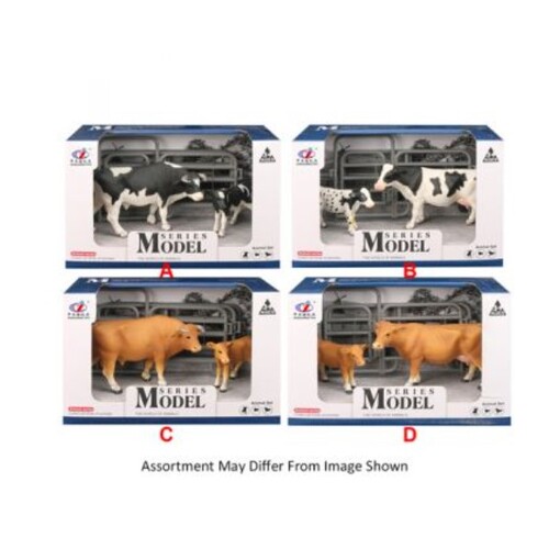 Model Series Farm Animals Cow with Calf Figure & Accessories Assorted; One Supplied AA500621