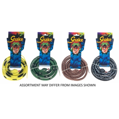 Rubber Snake Assorted; One Supplied AA500666