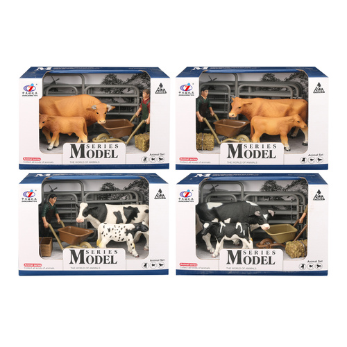 Model Series Farm Animals Cow & Calf w/Figure & Accessories Styles Vary; One Supplied AA500763