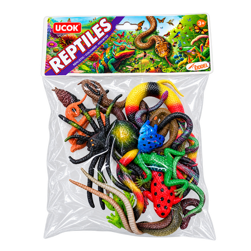 Creepy Crawlies Variety of Animals Polybag 14pc AA501017