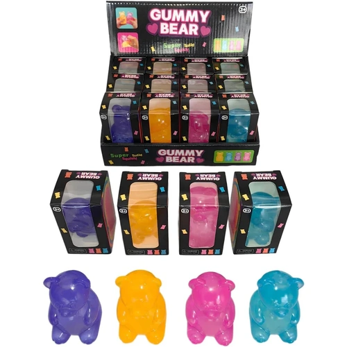 Squishy Gummy Bear 8cm Assorted; One Supplied AA501191