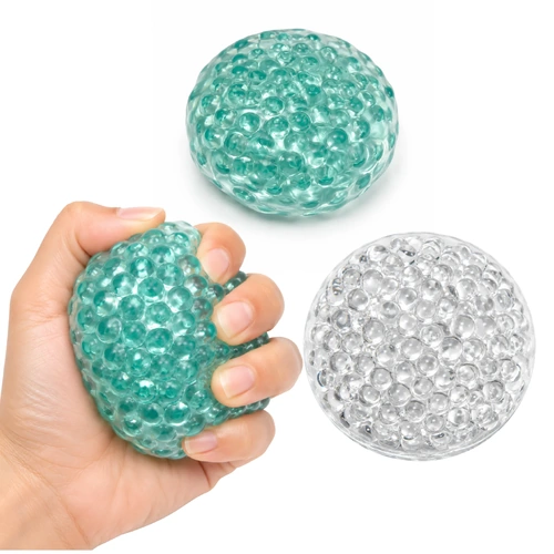 Squishy Crunchy Glass Beads Ball Assorted Colours; One Supplied 501218