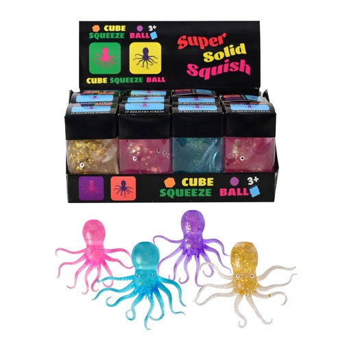 Super Solid Squishy Maltose Octopus Assorted, One Supplied AA501254