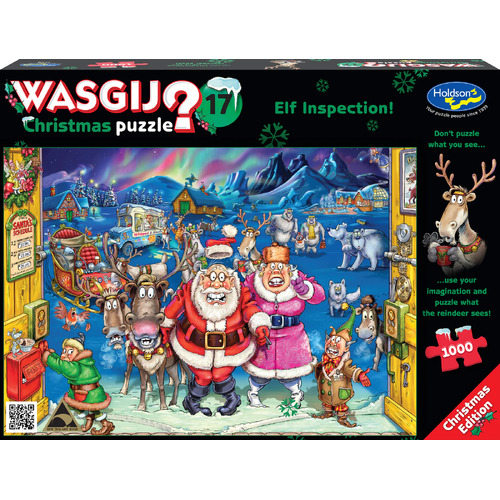 WASGIJ? 17 Christmas 1000pc Puzzle Elf Inspection! HOL77509