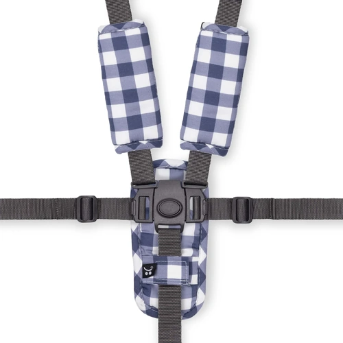 Outlook Baby Harness 3pc Cover Set - Bluestone Gingham