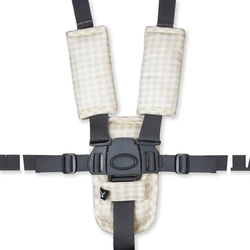 Outlook Baby Harness 3pc Cover Set - Wheat Gingham