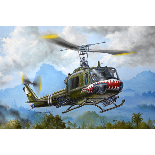 Trumpeter UH-1B Huey - Gunship 1:35 Scale Model Kit 05112