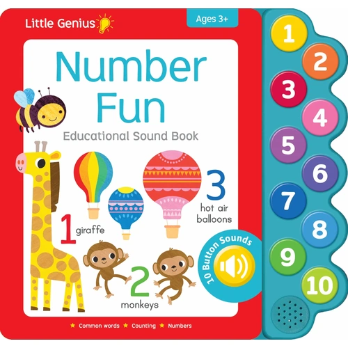 Lake Press 10 Button Sound Book - Little Genius Number Fun