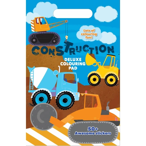 Deluxe Colouring Pad - Construction 21234