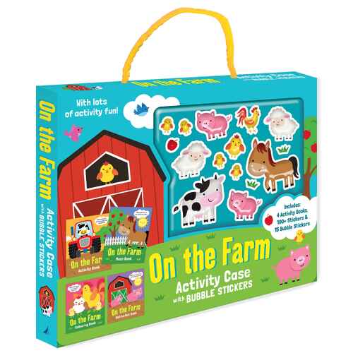 Lake Press Bubble Sticker Activity Case - On the Farm 4969