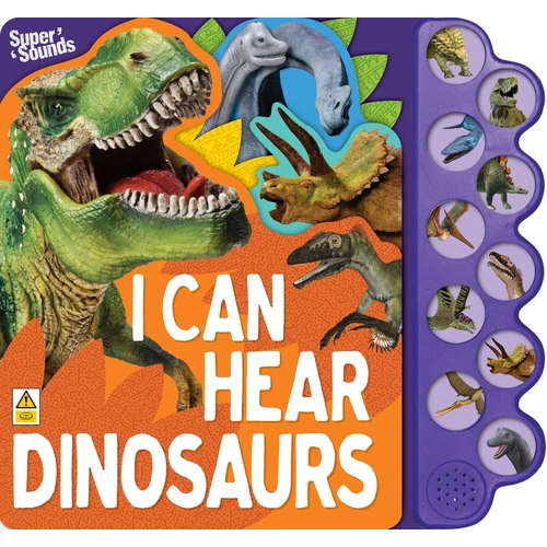 Lake Press 10 Button Sound Book - I Can Hear Dinosaurs V2 7182