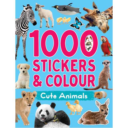 1000 Stickers & Colour - Cute Animals 1660