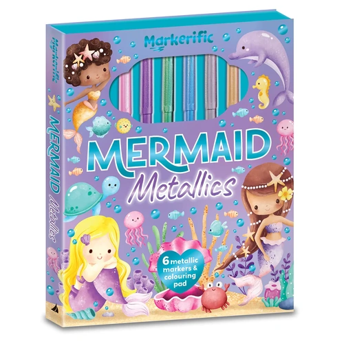 Lake Press Markerific Activity Folder - Mermaid Metallics 8348