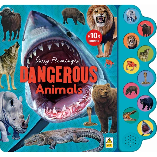 Lake Press Dangerous Animals 10 Button Sound Book 8829