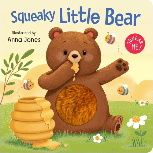 Squeaky Plush Board Book - Squeaky Little Bear 4219