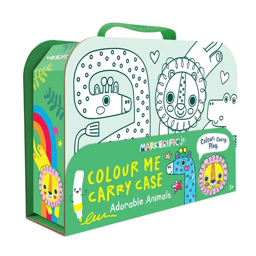 Markerific Jr. Colour Me Carry Case - Adorable Animals