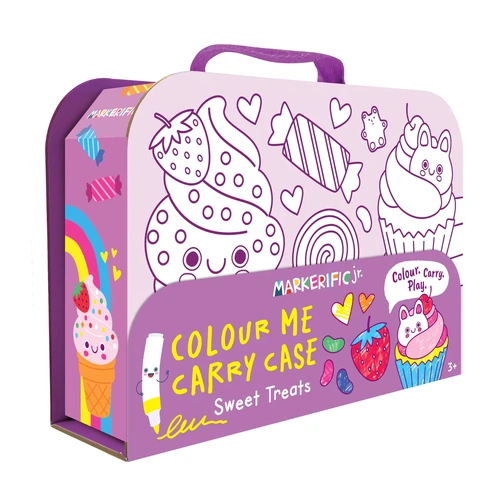 Markerific Jr. Colour Me Carry Case - Sweet Treats