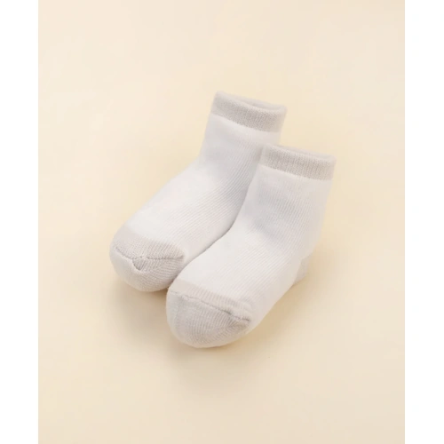 Lummi in Colour Baby Socks - Grey/White 0-6 Months