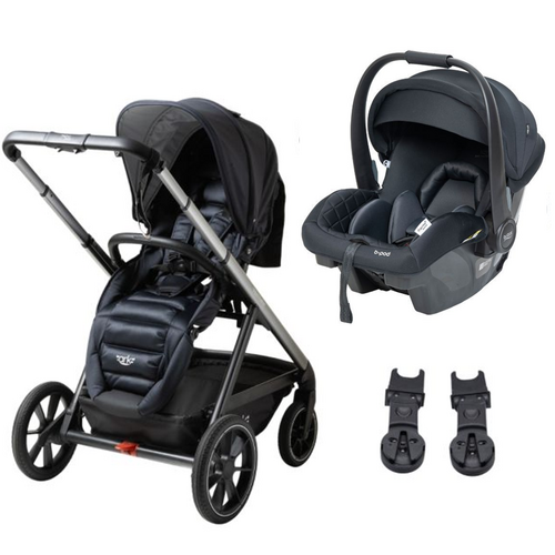 Valco Baby Ark Stroller Onyx + Britax B-Pod Capsule Travel System
