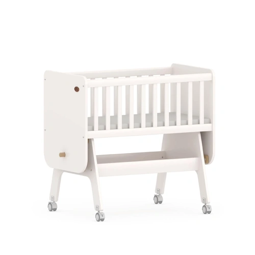 Boori Neat Rocking Cradle + Mattress - Barley & Almond