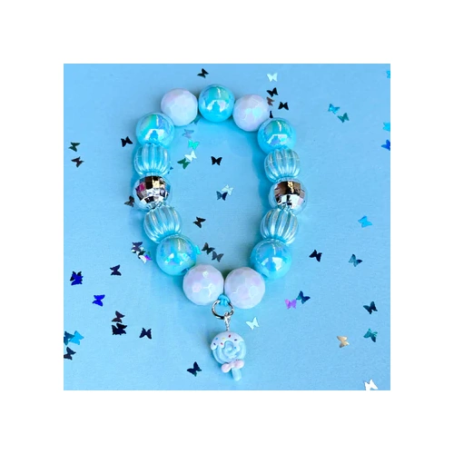 Sweet As Sugar Beaded Bracelet - Blue Princess BB02