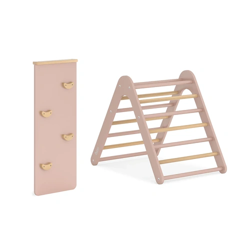 Tidy Pikler Climbing Triangle & Ramp 2 Piece Set - Cherry & Almond