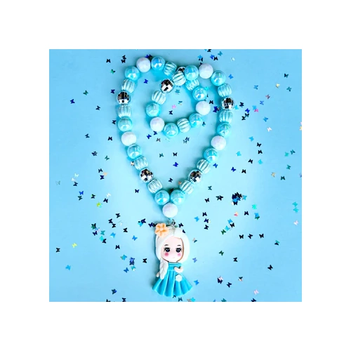 Sweet As Sugar Beaded Necklace - Blue Princess BN05